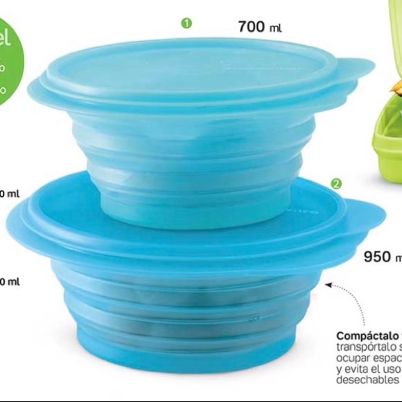 Tupperware Compactware Container Set of 2 - Picture 5 of 12